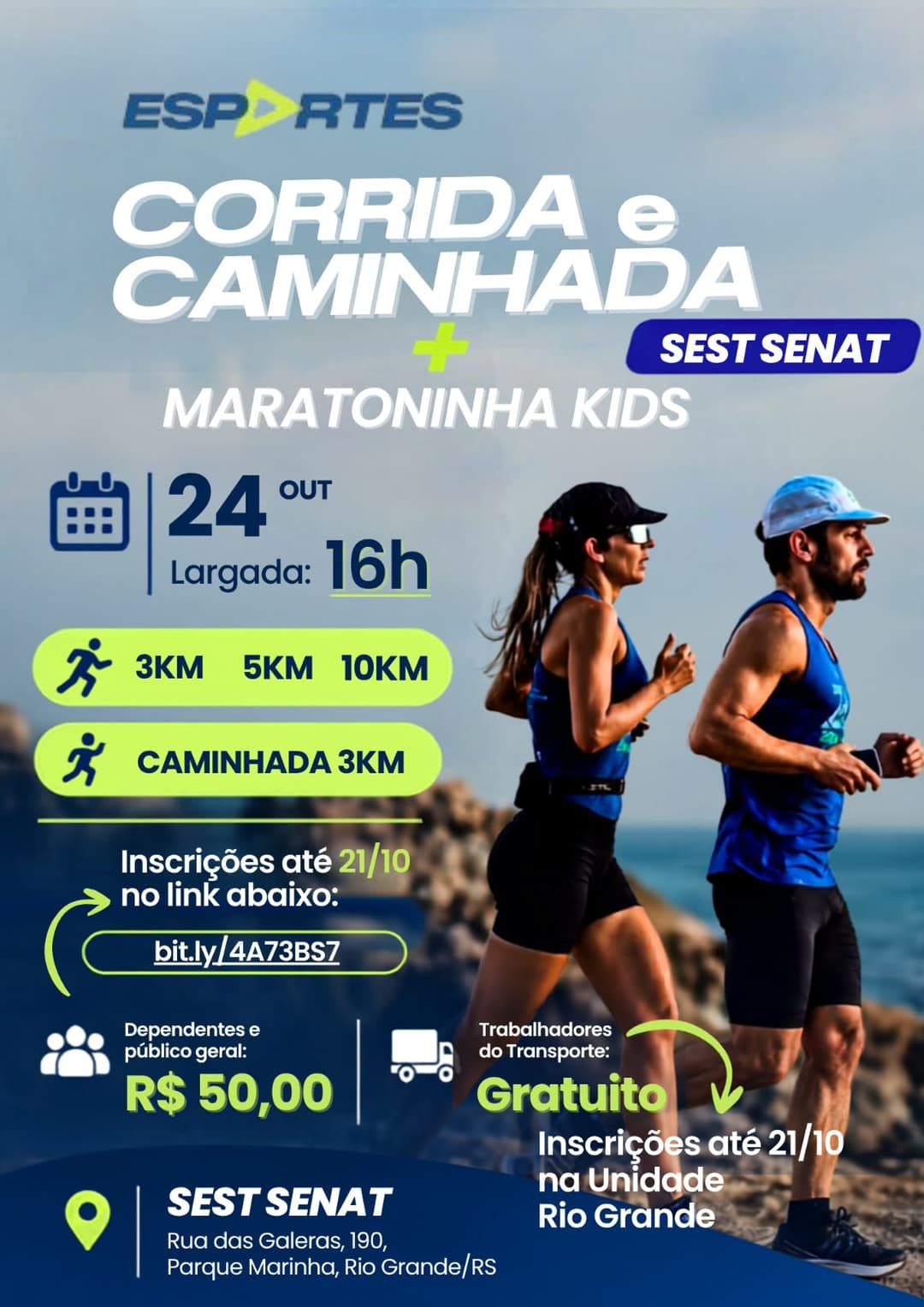Corrida e Caminhada do Sest Senat - Rio Grande